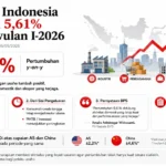Ekonomi Indonesia Tumbuh 5,61% di Kuartal I-2026