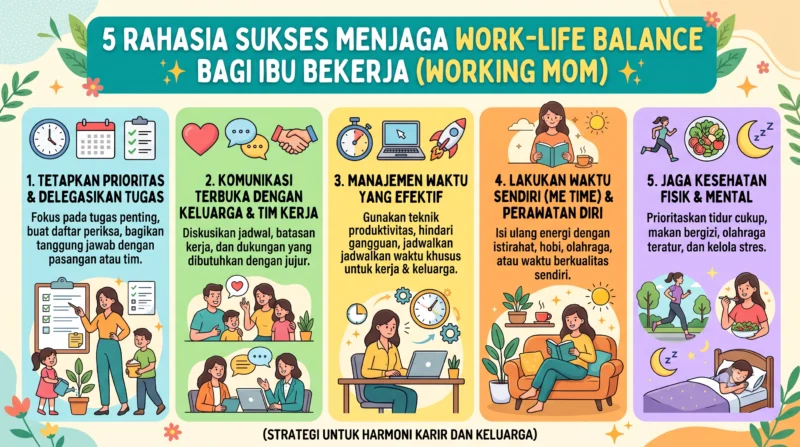 5 Rahasia Sukses Menjaga Work-Life Balance bagi Ibu Bekerja (Working Mom)