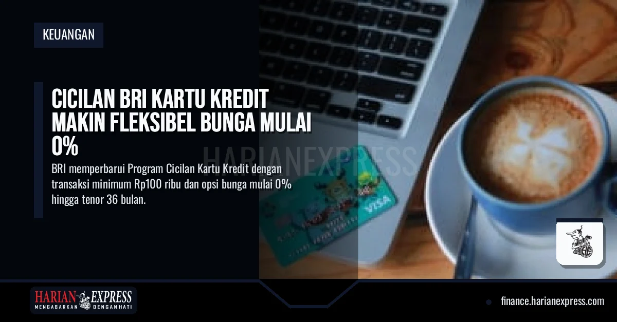 Cicilan BRI Kartu Kredit Makin Fleksibel Bunga Mulai 0%