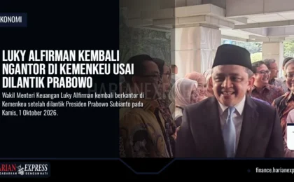 Luky Alfirman Kembali Ngantor di Kemenkeu Usai Dilantik Prabowo Luky Alfirman Kembali Ngantor di Kemenkeu Usai Dilantik Prabowo