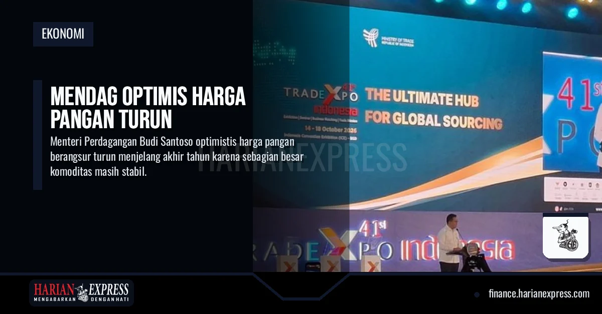 Mendag Optimis Harga Pangan Turun