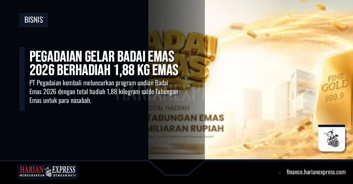 Pegadaian Gelar Badai Emas 2026 Berhadiah 1,88 Kg Emas