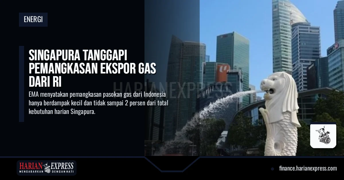Singapura Tanggapi Pemangkasan Ekspor Gas dari RI