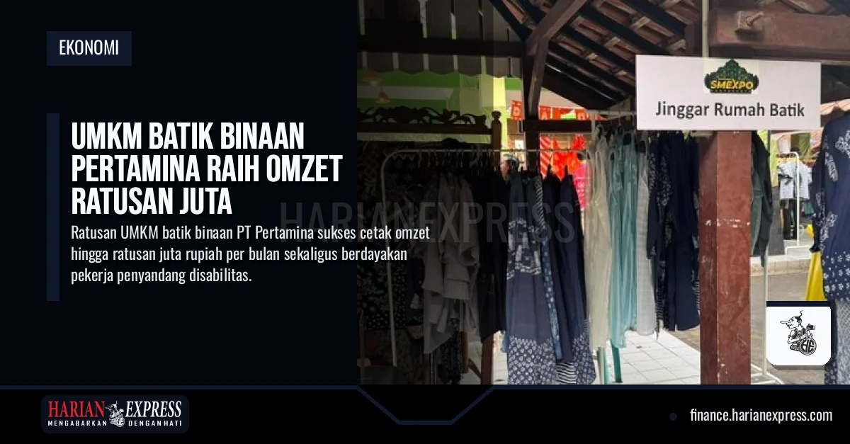 UMKM Batik Binaan Pertamina Raih Omzet Ratusan Juta